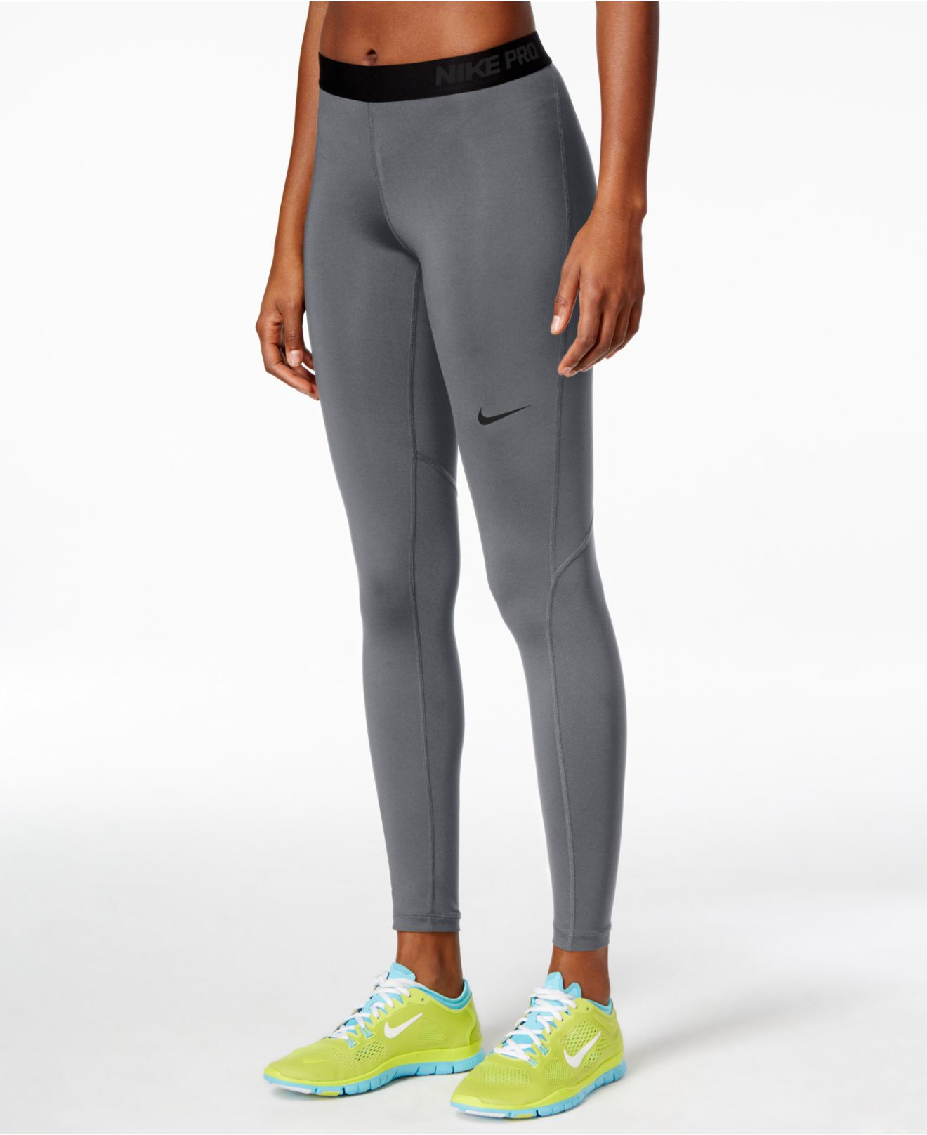 Nike Synthetic Pro Leggings in Dark Grey (Gray) - Lyst